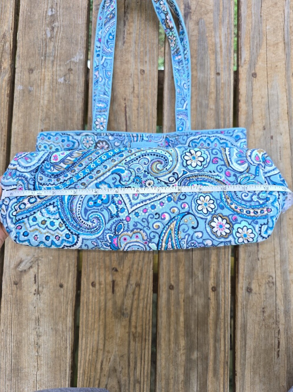 Vera Bradley retired "Daisy Dot Paisley" classic tote - Picture 3 of 11